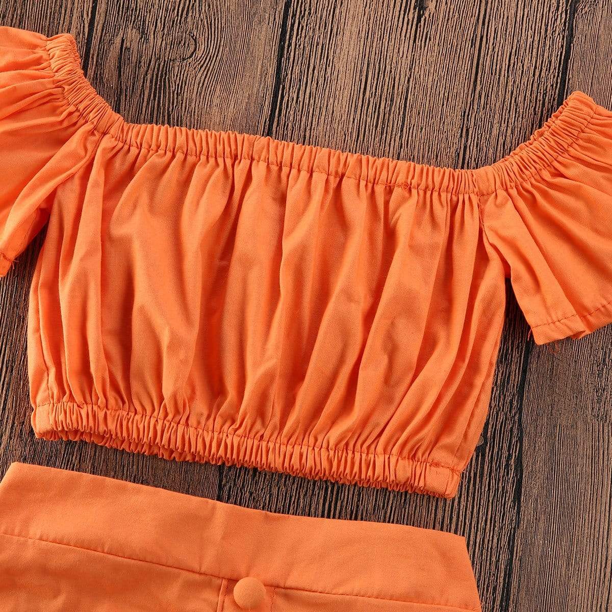 Eden Baby Girl Orange Two Pieces Set