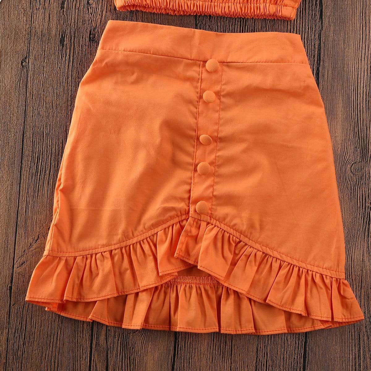 Eden Baby Girl Orange Two Pieces Set