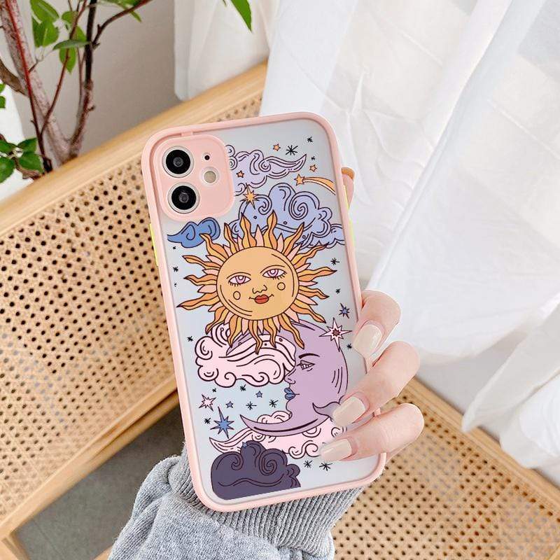 Sun and Moon Faces Phone Case