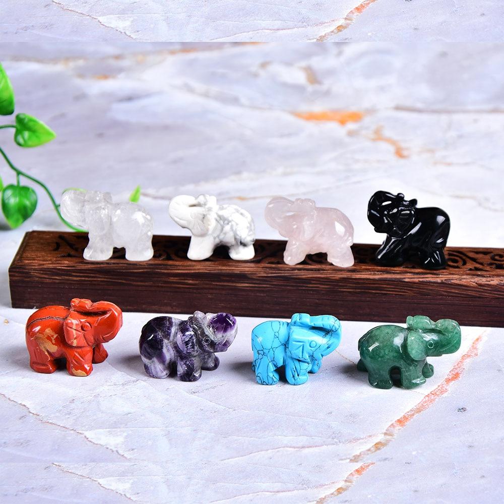 Elephant Carved Natural Crystal