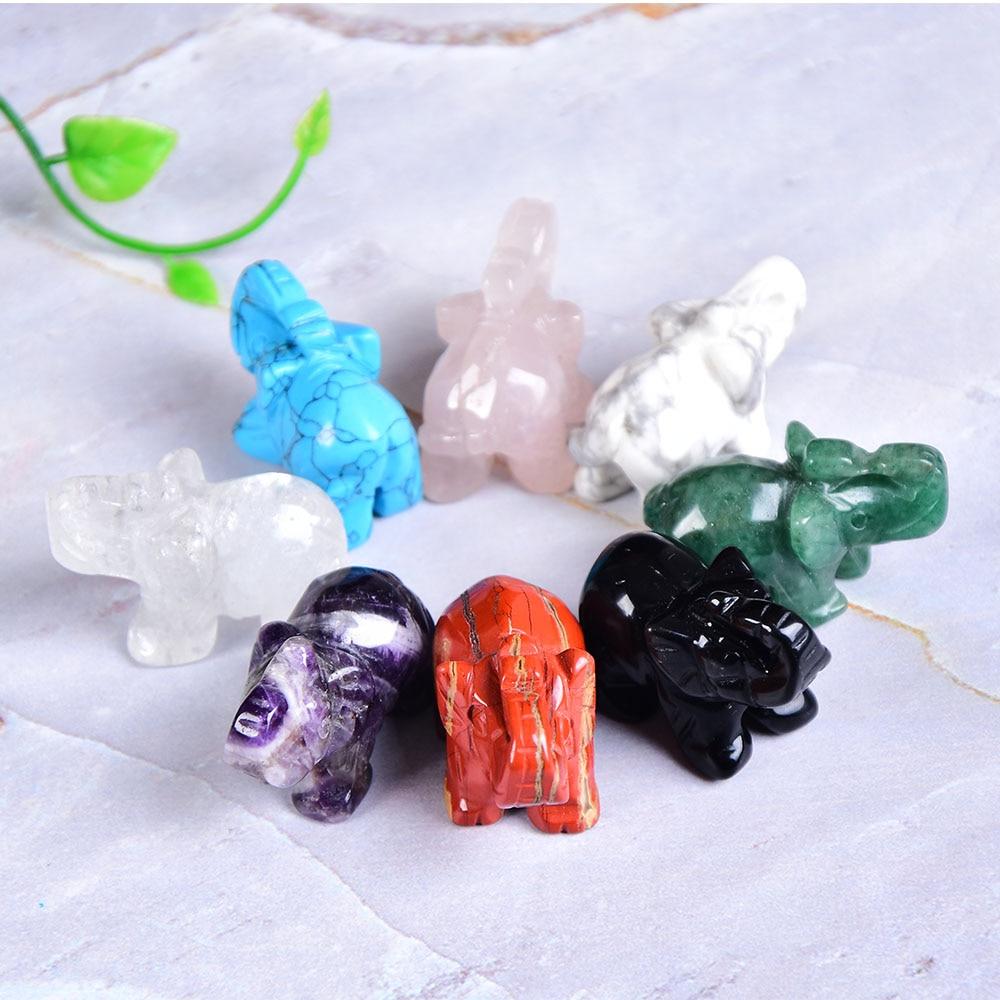 Elephant Carved Natural Crystal