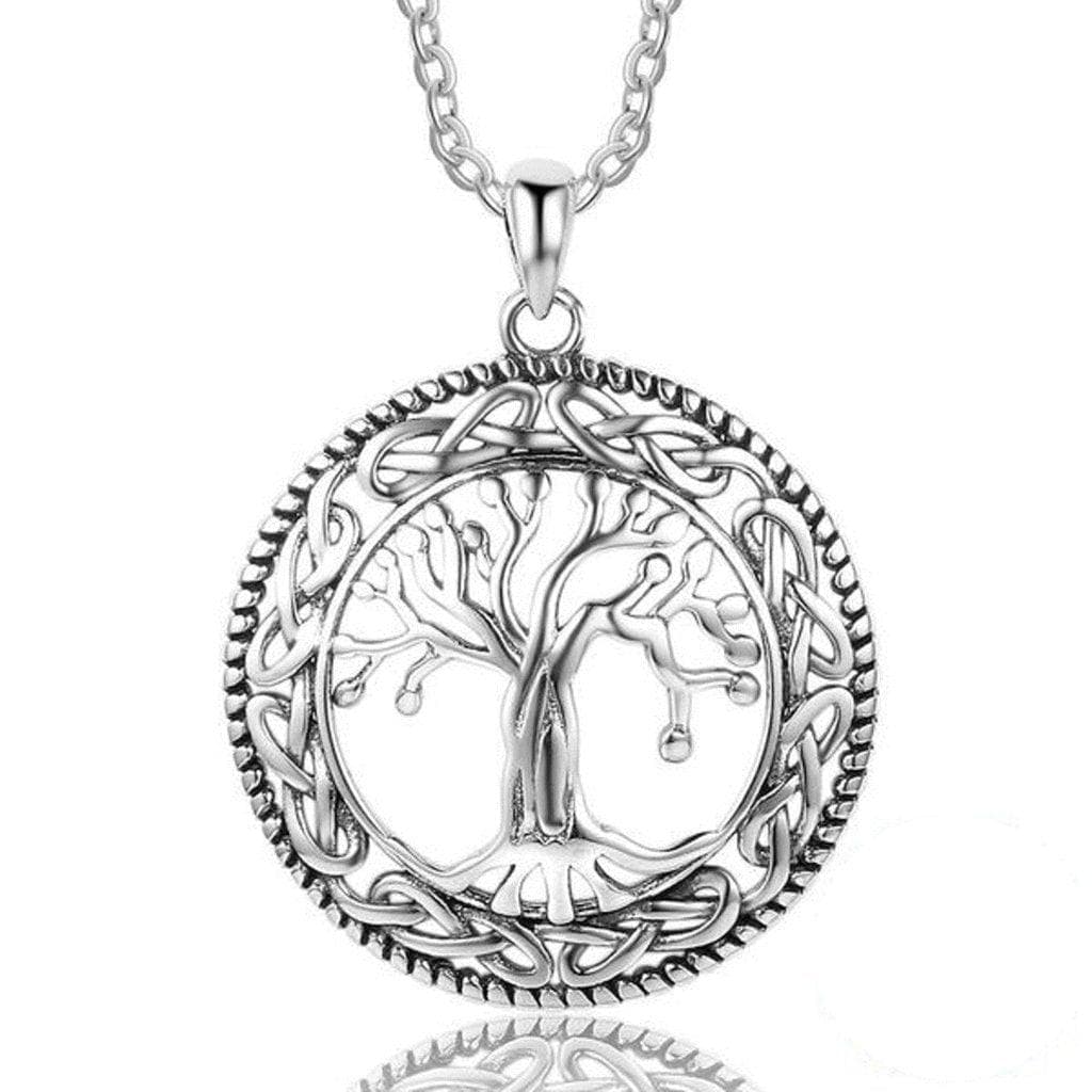 925 Sterling Silver Tree of Life Pendant Necklace