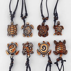 Tribal Turtle Necklace Set Of 8