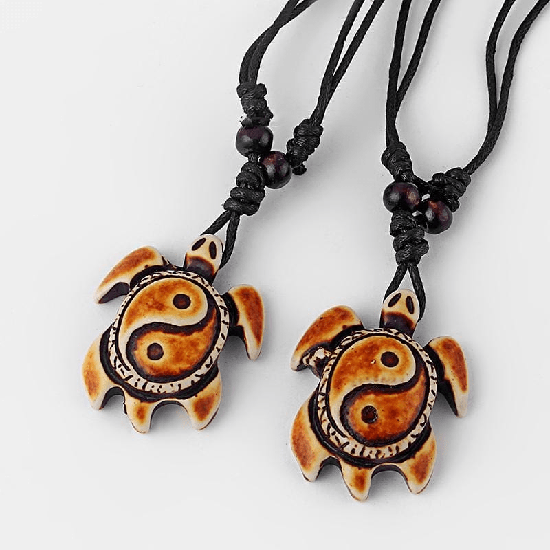 Tribal Turtle Necklace Set Of 8