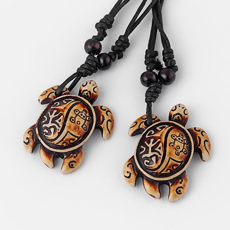 Tribal Turtle Necklace Set Of 8