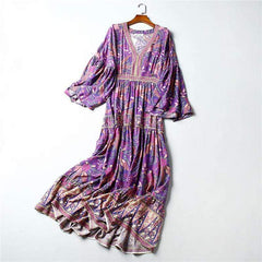 Dharma Maxi Dress in Purple