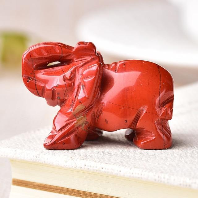 Elephant Carved Natural Crystal