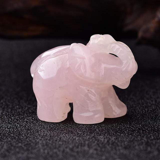 Elephant Carved Natural Crystal