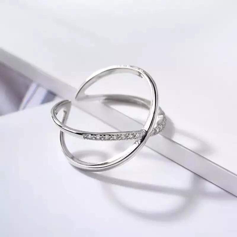 Sterling Silver Geometric Shaped Rings