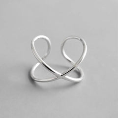 Sterling Silver Geometric Shaped Rings