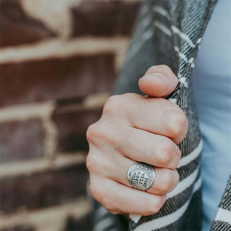 Stay Wild Moon Child Silver Ring