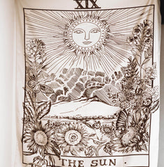 The Sun Tarot Card Tapestry