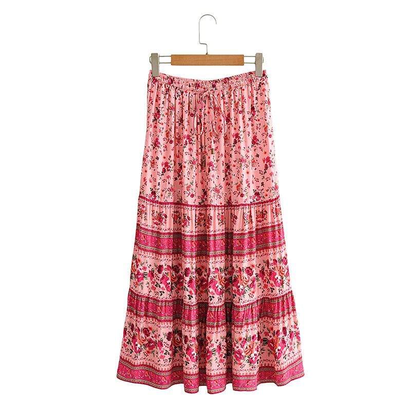 Triana Maxi Skirt in Pink