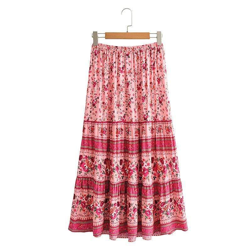 Triana Maxi Skirt in Pink