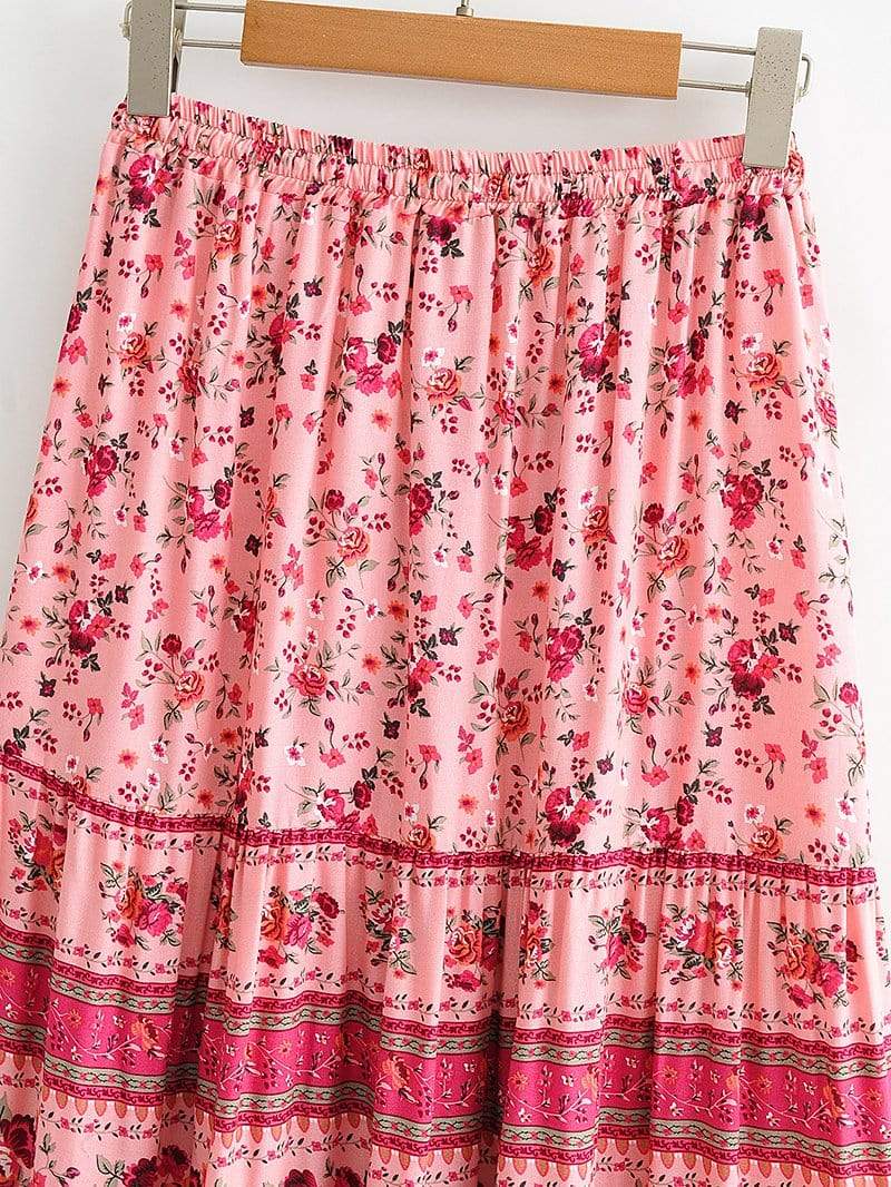 Triana Maxi Skirt in Pink