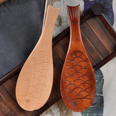 Wooden Fish Rice Spoon