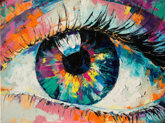Colorful Eye Canvas Wall Art