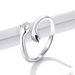 925 Sterling Silver Hug Ring