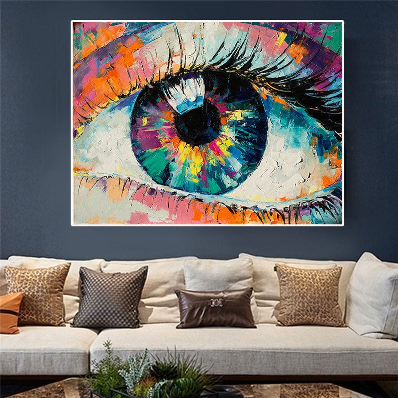Colorful Eye Canvas Wall Art