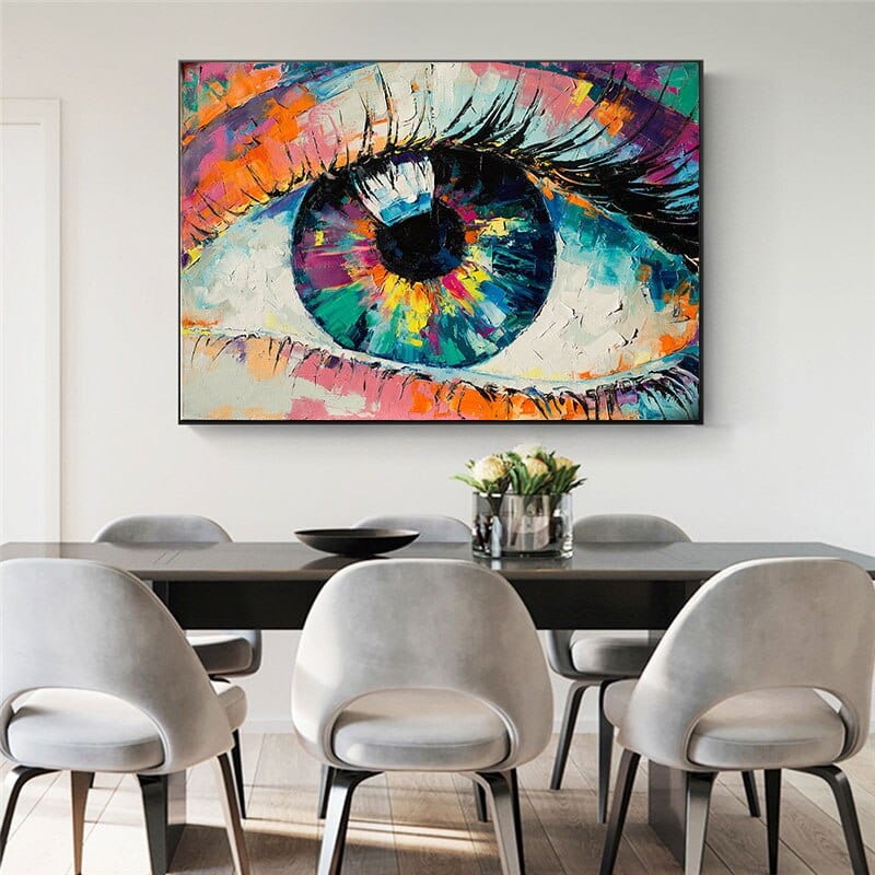 Colorful Eye Canvas Wall Art