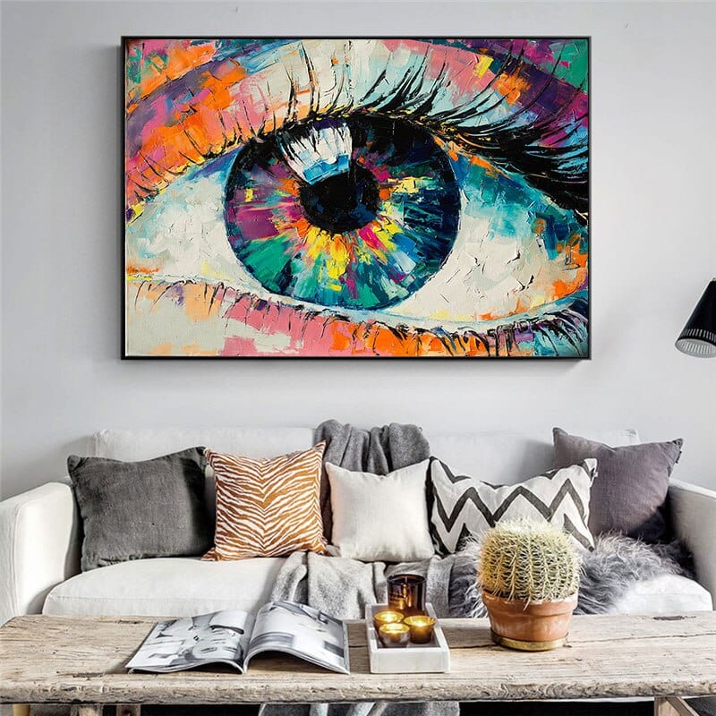 Colorful Eye Canvas Wall Art