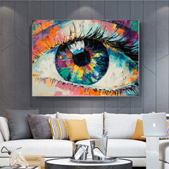 Colorful Eye Canvas Wall Art