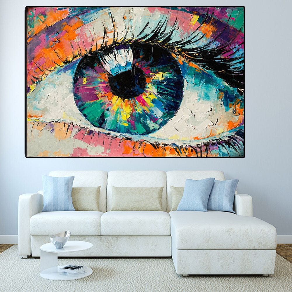 Colorful Eye Canvas Wall Art