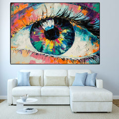 Colorful Eye Canvas Wall Art
