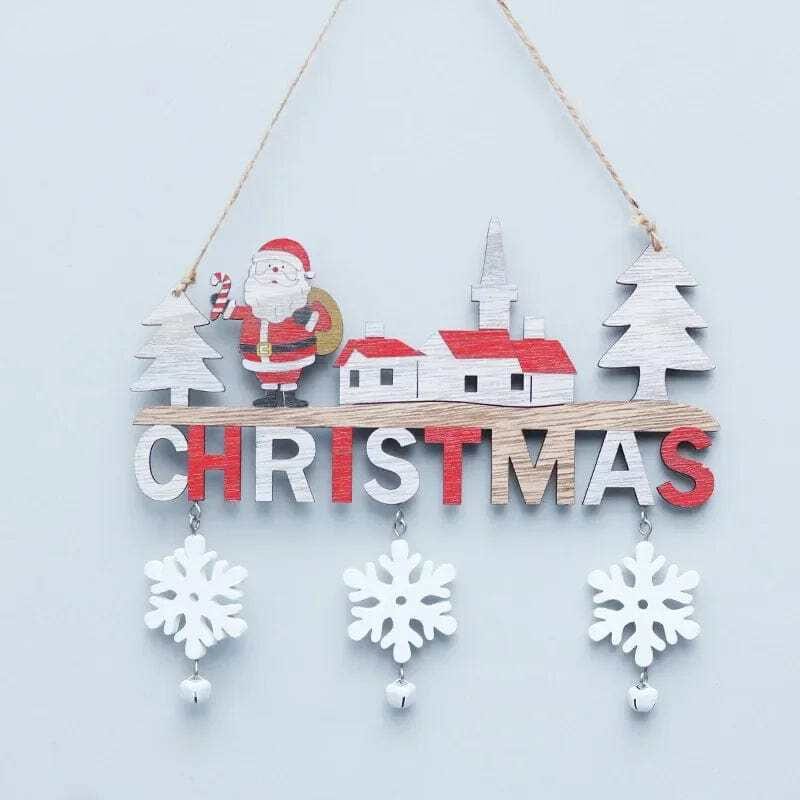 Christmas Wooden Hanging Pendant