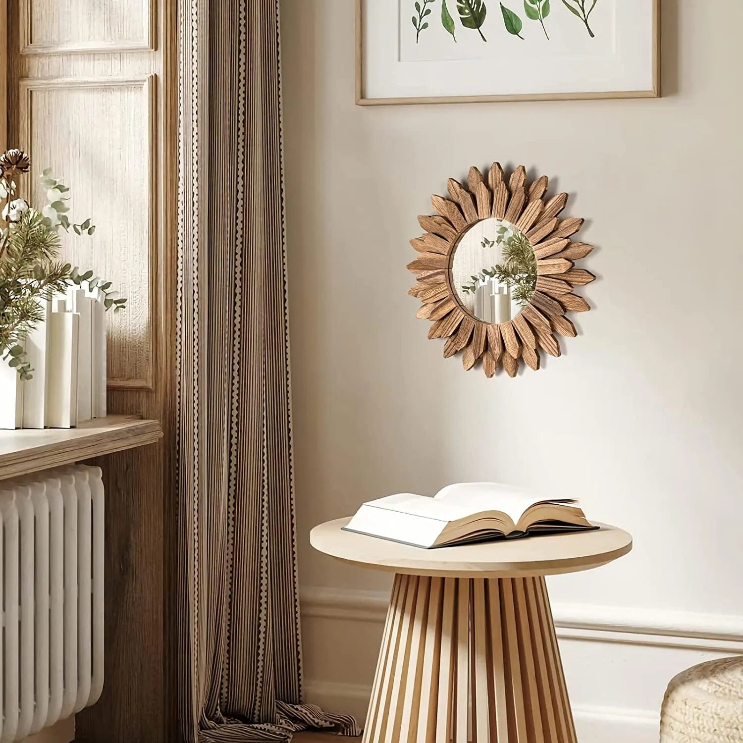 Sunflower Wooden Mirror