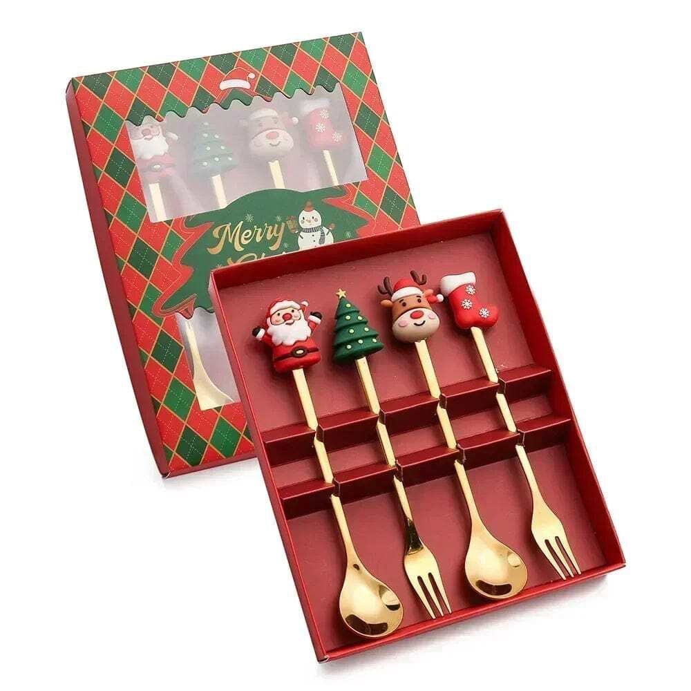 Christmas Spoon & Fork Gift Set