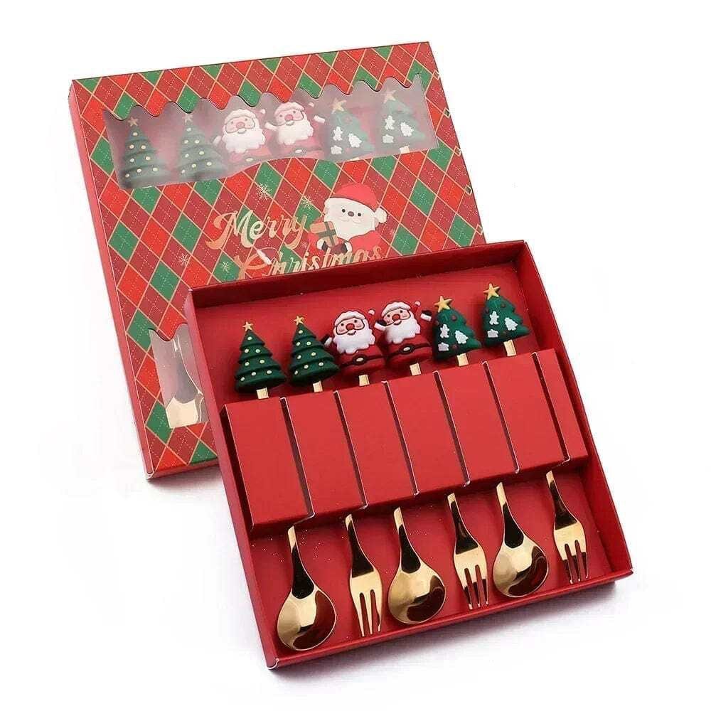 Christmas Spoon & Fork Gift Set