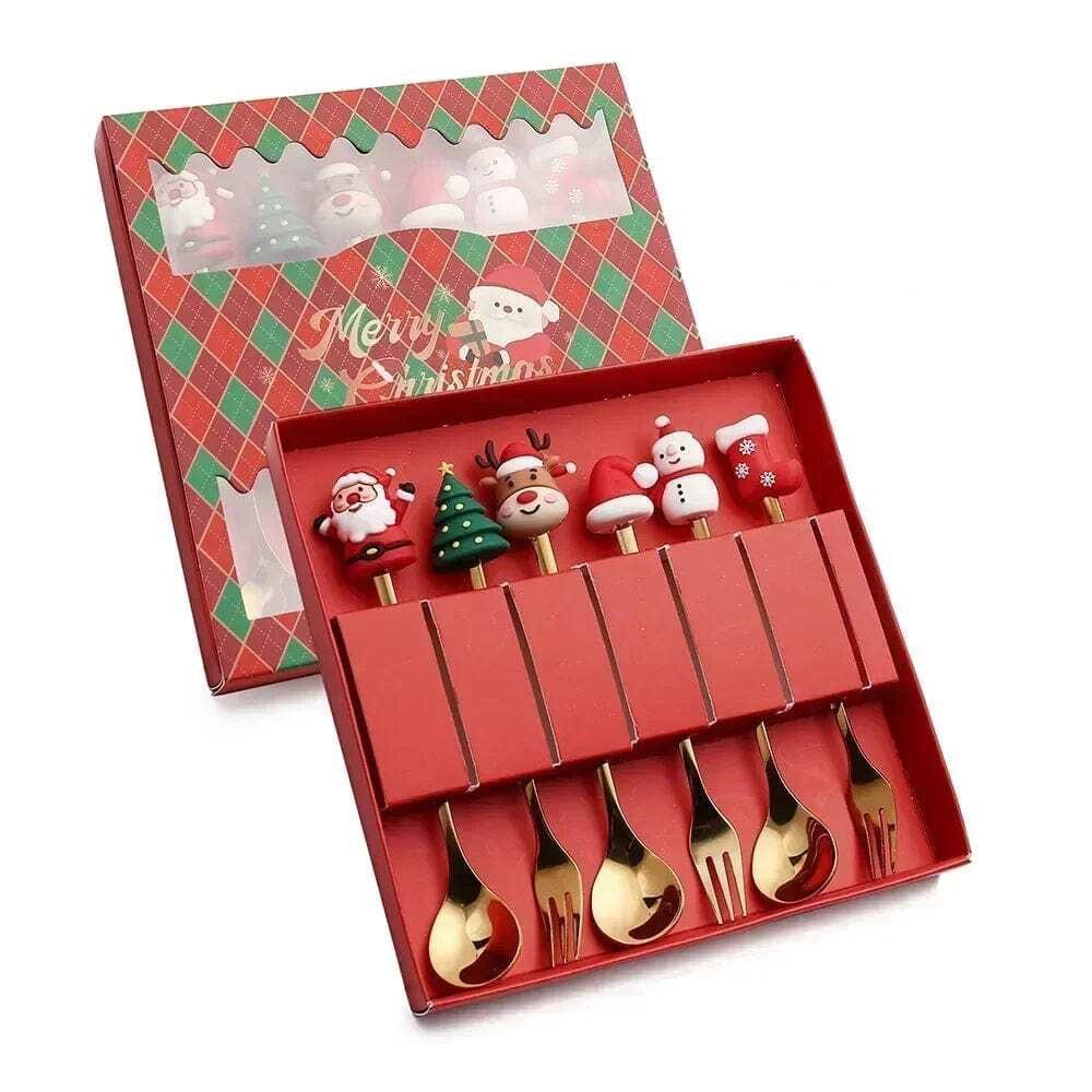 Christmas Spoon & Fork Gift Set