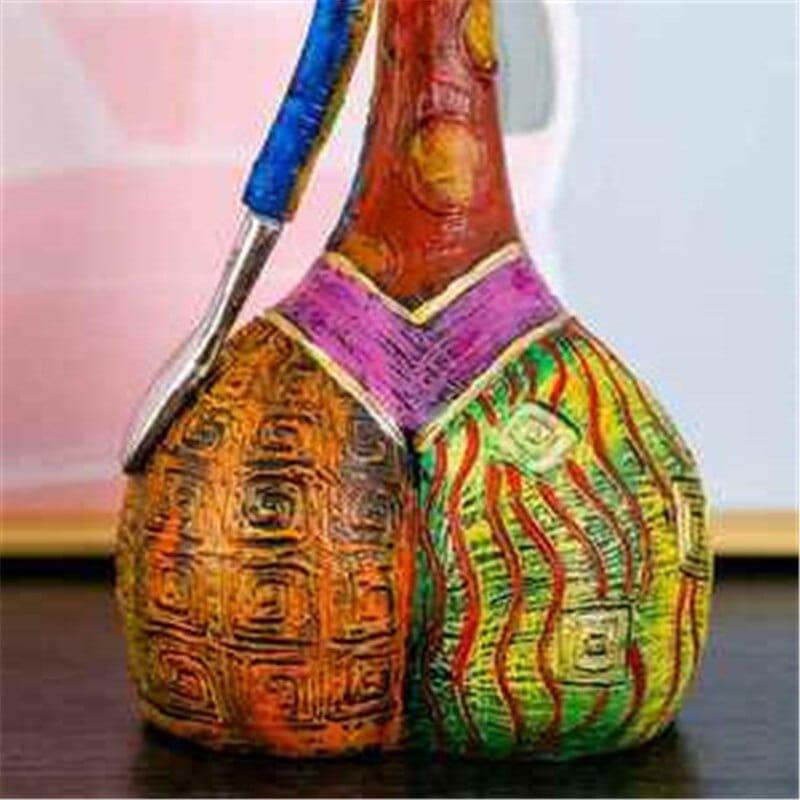 Abstract Colorful Woman Sculpture Figurine