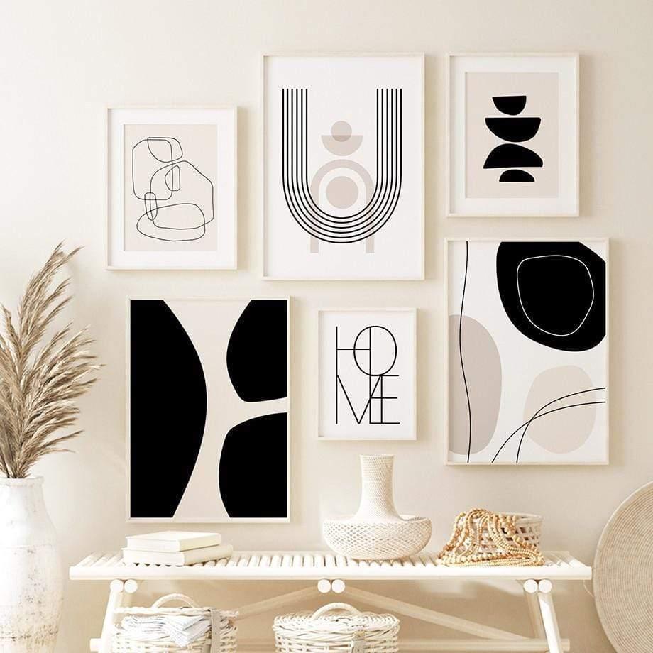 Abstract Line Nordic Posters