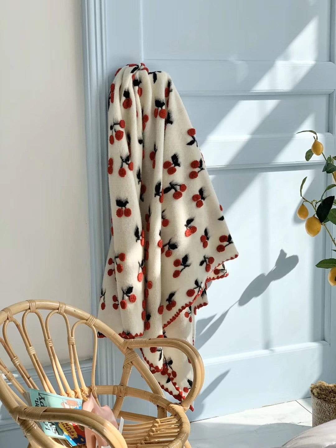 Cherries Throw Blanket