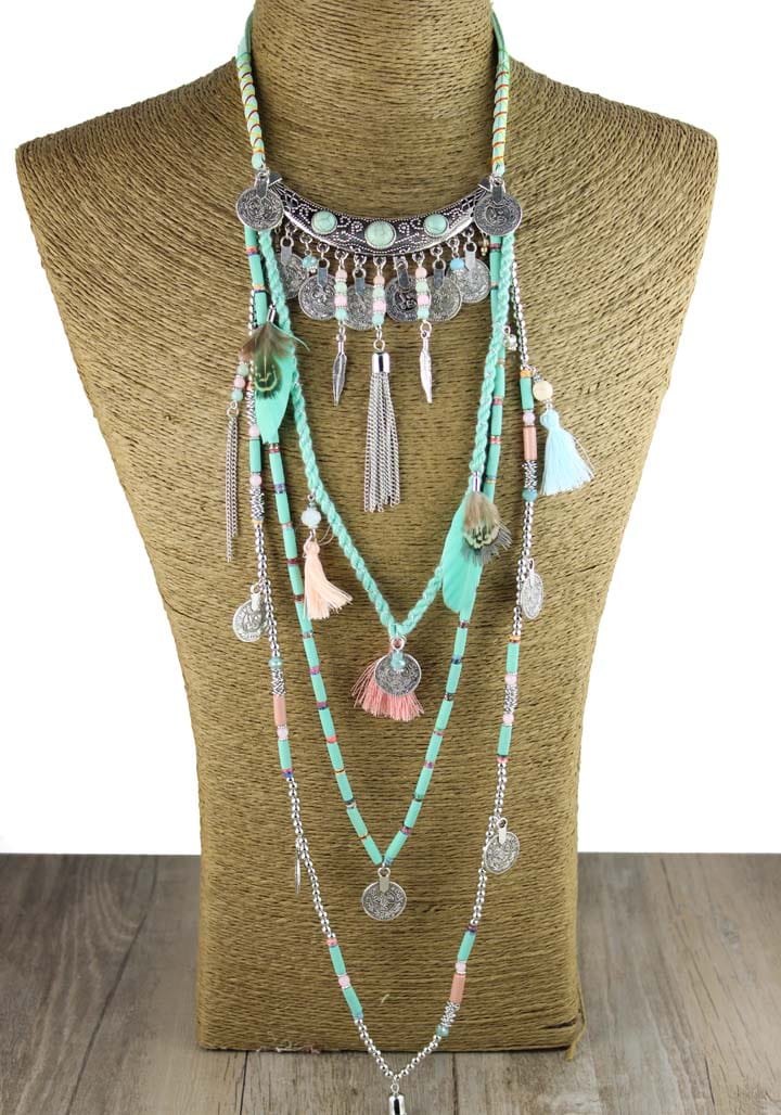 Earthly Gypsy Statement Long Necklace