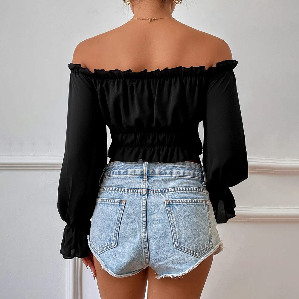 Esther Off Shoulder Crop Top