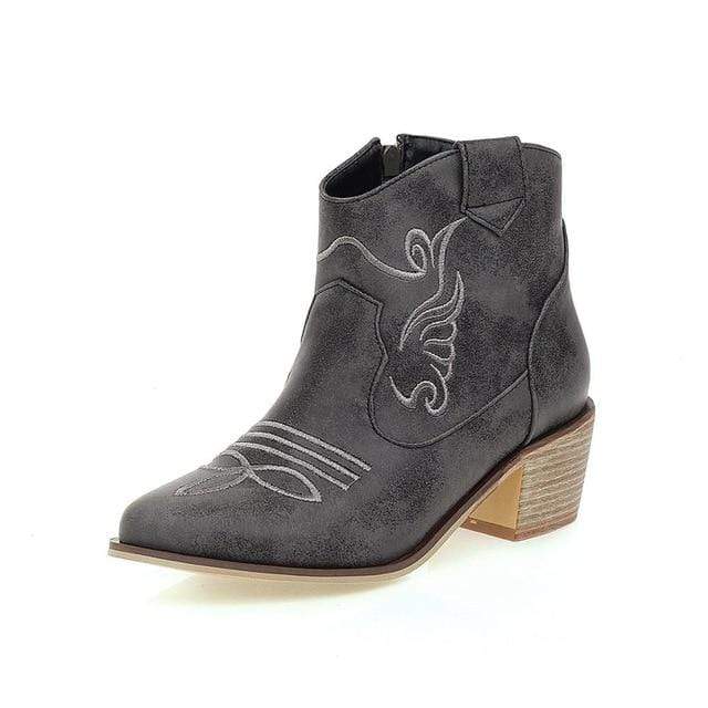 Vegan Leather Ankle Boots