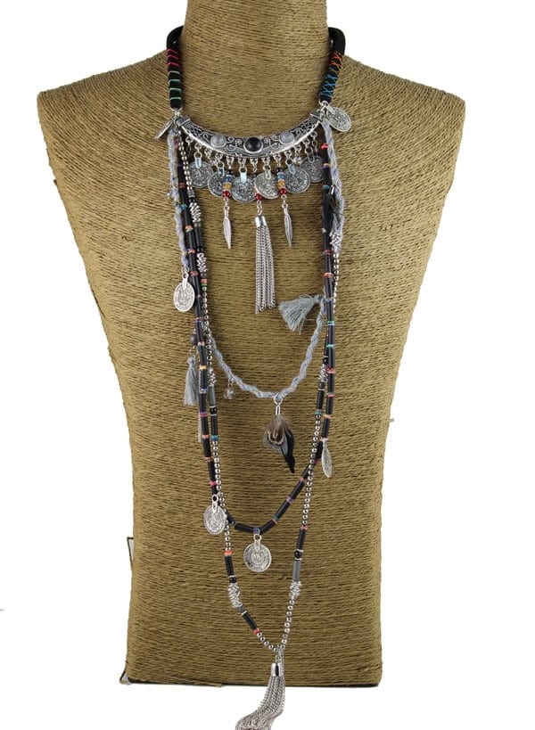 Earthly Gypsy Statement Long Necklace