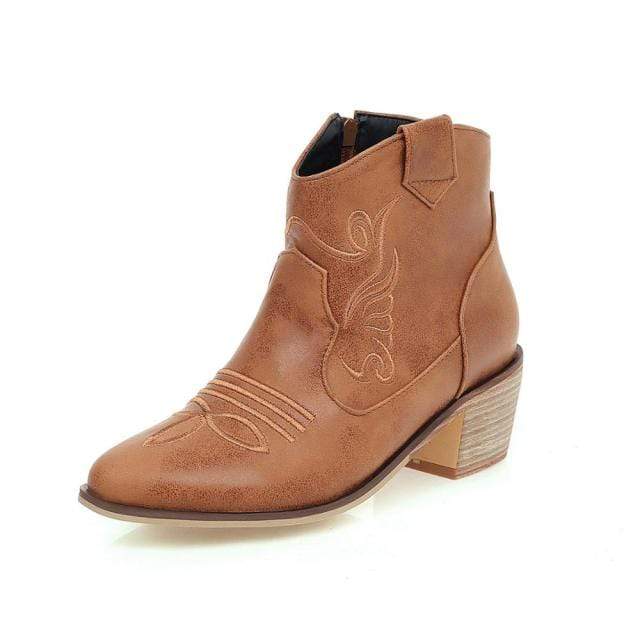 Vegan Leather Ankle Boots