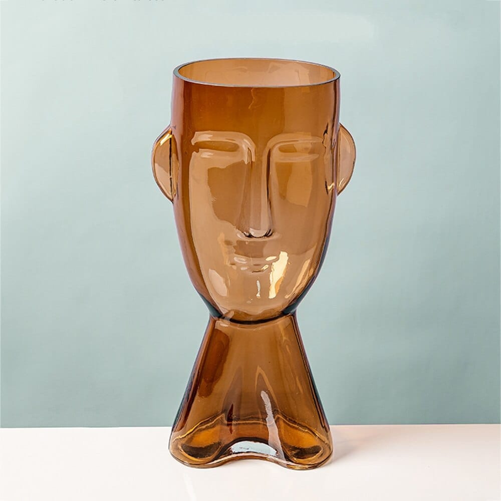 Abstract Human Face Flower Vase