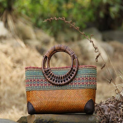 Vintage Bamboo Handbag