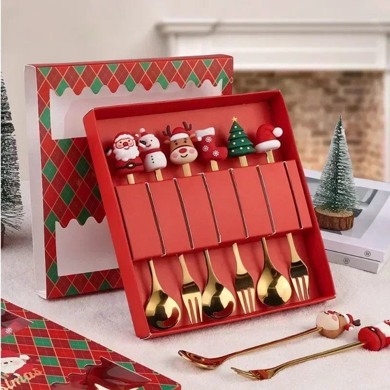 Christmas Spoon & Fork Gift Set