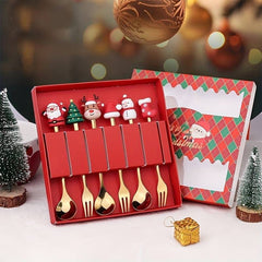 Christmas Spoon & Fork Gift Set