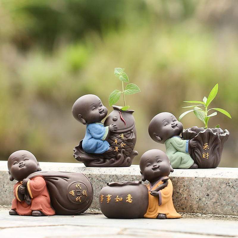 Cute Baby Buddha Flower Pot