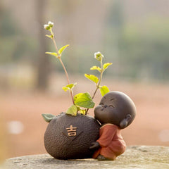 Cute Baby Buddha Flower Pot