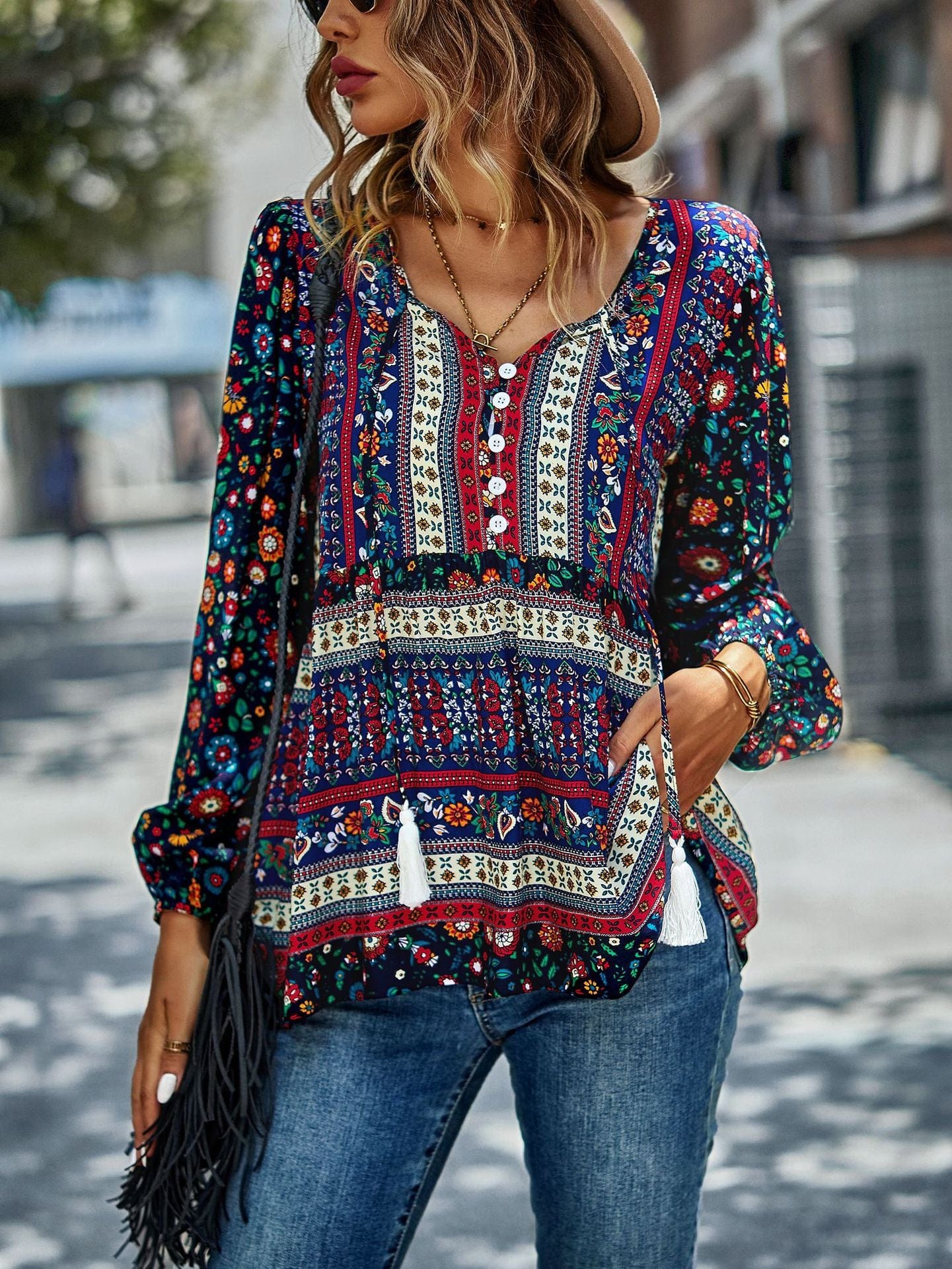 Dahlia Boho Top