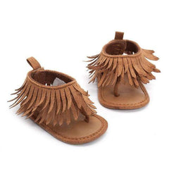 Tassel Leather Sandals