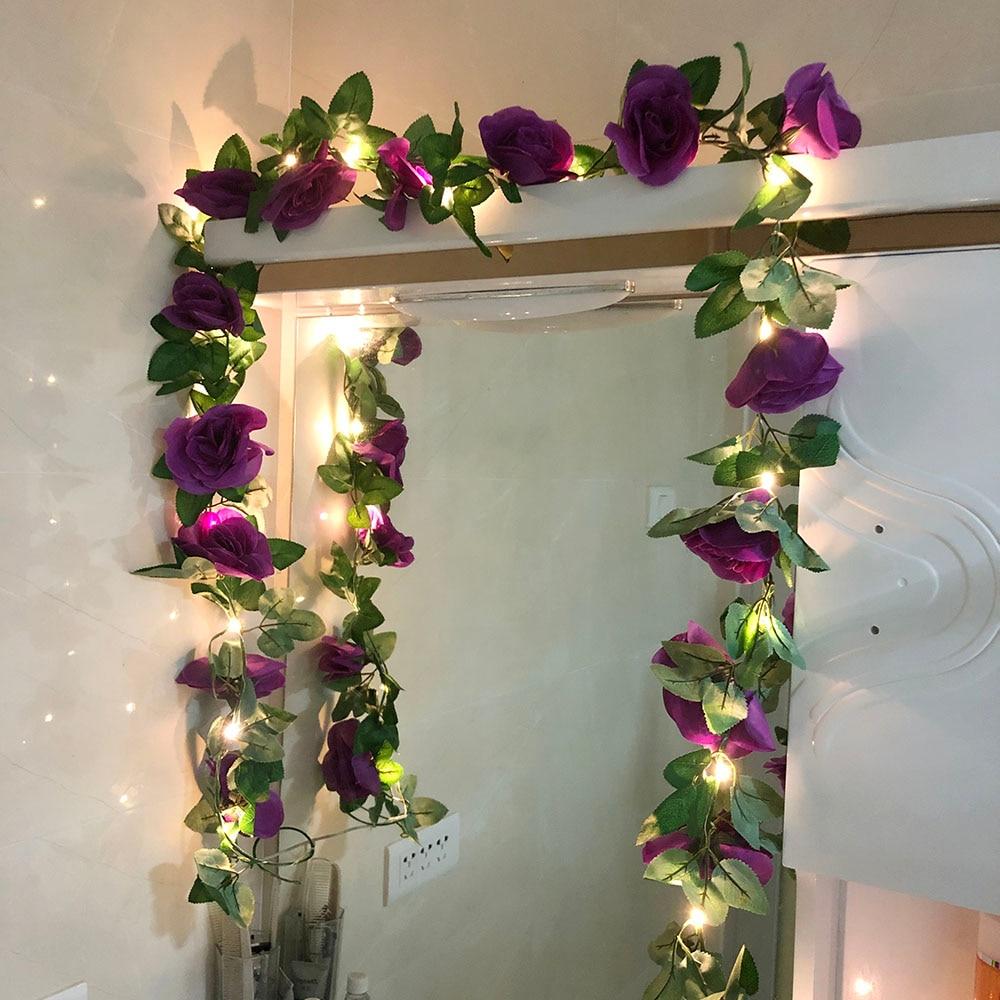 Decorative Rose Vine String Lights